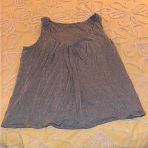 J. Crew fine spun cotton/modal pleat tank XL